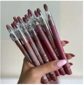 Pack of 6 or 12 Lip Liners Pencils LipPencils Nude Dark Shades Matte Waterproof