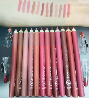 Pack of 6 or 12 Lip Liners Pencils LipPencils Nude Dark Shades Matte Waterproof